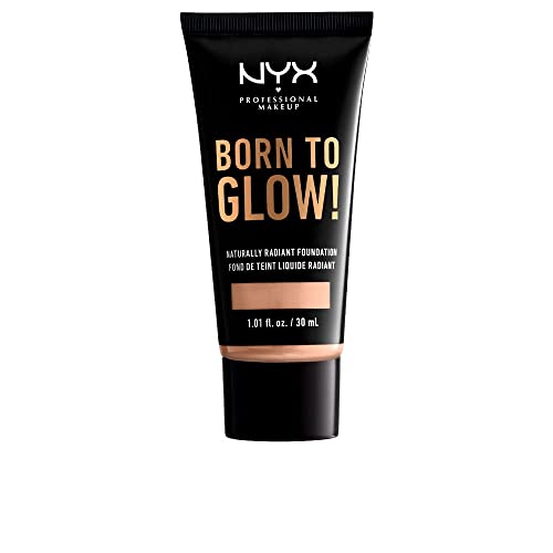 NYX PROFESSIONAL MAKEUP Born To Glow Naturally Radiant Foundation, Medium Coverage - Light