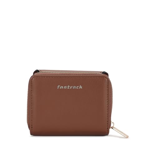 Image of Fastrack Women's Mini Organizer Wallet | Flap Closure, Tri-Fold Design, Zip Coin Pocket, Card & Cash Slots | Compact & Organized | 6 Months Warranty