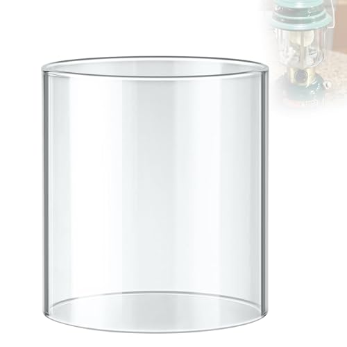 SUNJIKA Lantern Glass Globe for Coleman Fueled Lantern Replacement Globe Clear Straight for Lantern Model 290 - Propane Lantern Parts,Gas Lanterns, Camping Accessories