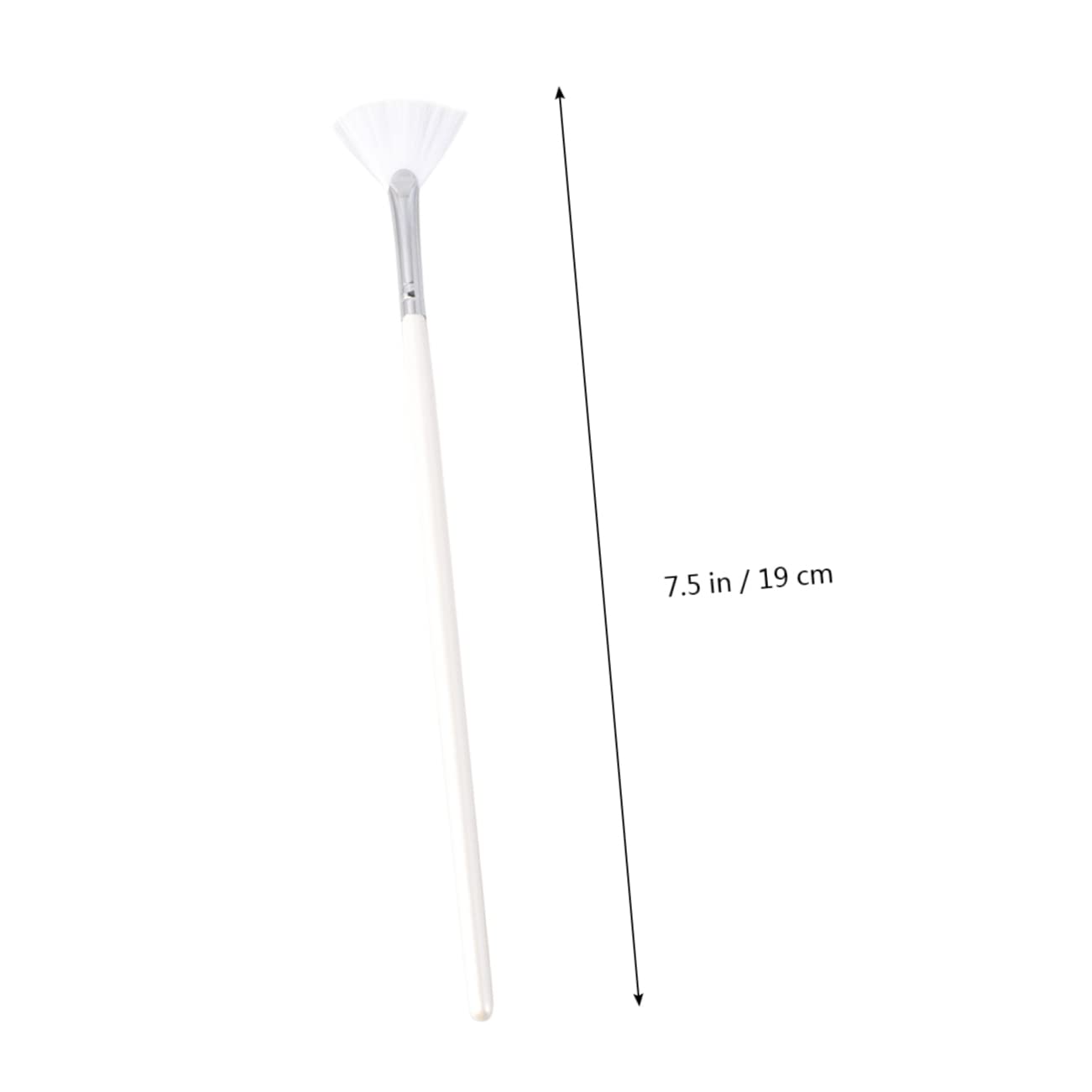 LIFKOME 3Pcs Fan Shape Mask Brushes for Skin Care Long Handle Facial Applicator for Application Hard to Reach Areas for Beauty Treatments