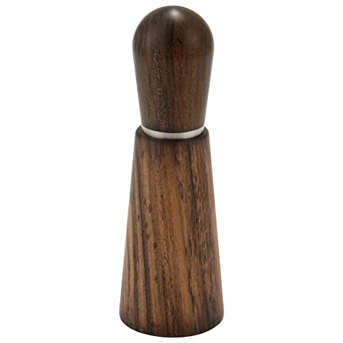 Guhowre Espresso Kaffee RüHrer, Kaffee RüHren Werkzeug für Espresso Verteilung, Natur Holz Griff und StäNder,Dunkel Cover