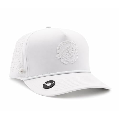Image of BRIMZ Golf Performance Hat - Tee Holder & Magnetic Brim - Breathable Sweat & Water Resistant Golfing Snapback Cap