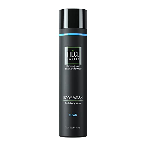 Tiege Hanley Daily Body Wash for Men | Gently Removes Dirt, Sweat and Oil | Clean Scent | 10 fluid ounces | Made in the USA