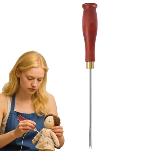 Patifirst Herramienta Para Rellenar Muñecas De Algodón,Lezna De Relleno Para Peluches De Algodón | Punzón Manual Con Mango Ergonómico Y Materiales Eficientes Para Principiantes En Manualidades
