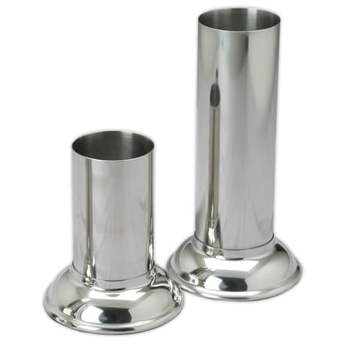 MuskalMed Set of 2 Forceps Jar Size 7x2 + 4X2 Inch Holloware Surgical Supplies Stainless Steel Forceps Tweezers Holder Instruments for Use Clinic, Hospital, Operation Room, Doctor's Office