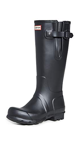 Hunter Unisex Adults Side Adjustable Rain Boot, Black, 10 UK Wide