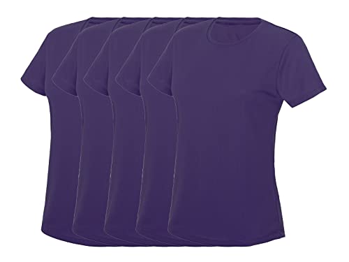 T-shirts légers de fitness COOZO vêtement sport femme respirant lot de 5 pièces