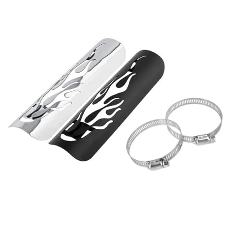 Bouclier thermique moto universel pour protection de pot d'échappement anti-brûlure - 2