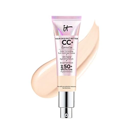 it COSMETICS Your Skin But Better CC+ Cream Illumination, Fair Light (C) - Color Correcting Cream, Full-Coverage Foundation, Hydrating Serum & SPF 50+ Sunscreen - Radiant Finish - 1.08 fl oz