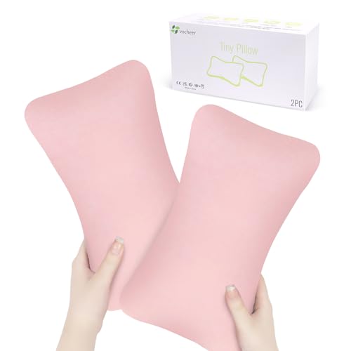 vocheer Almohadas pequeñas para dormir, mini almohada de 11 x 7 pulgadas para viajes, almohada pequeña para cuello, lumbar, rodilla, muñeca, mascotas, almohadas pequeñas de algodón para viajes, cama