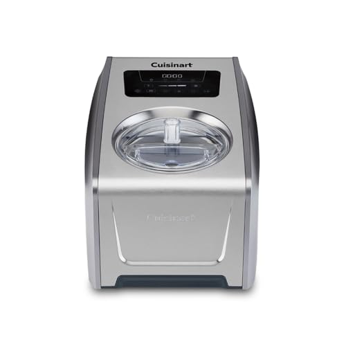 Cuisinart FreezeEase Pro - Self freezing ice cream maker | 4 presets | 14 functions | Ice Cream Sorbet Frozen Yoghurt Gelato | No pre freezing needed | Ready in 40 mins | 90min Keep cool function |