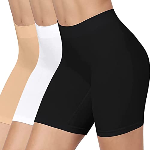 Seamless Slip Shorts for Under Dresses Anti Chafing Shorts Womens Bike Shorts for Yoga Workout