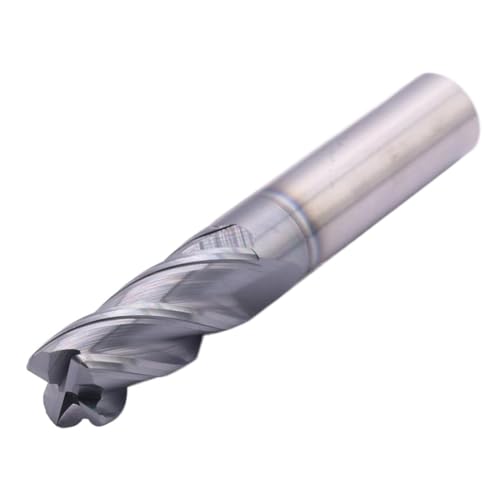 Image of 1 /2 inch 4 Flute Solid Carbide End Mill, 0.03 inch Corner Radius, AlTiN Coated | 30 Degree Helix, 1 /2 inch Cutting Diameter, 1 /2 inch Shank Diameter, 1-1 /4 inch Length of Cut, 3 inch Overall Length