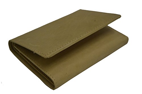 Leatherboss Police Rounded Oval Shape Badge Holder Trifold Wallet3