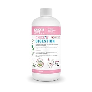 Chick’N Digestion Naturals Remedy for Chickens All-Natural Formula for Poultry intestine Support Chicken Medicine Supplies to Relieve and Prevent intestine Issues.