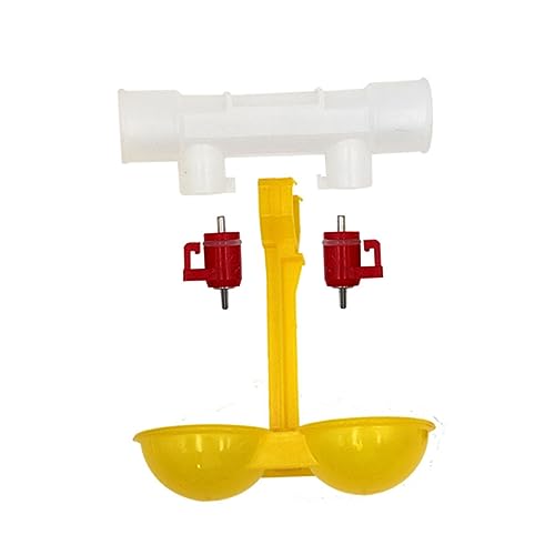 BESPORTBLE 10Pcs Automatic Chicken Waterer Cups Double Hanging Design for Easy Access Chicken Water Feeder for Home Use Smooth Surface for