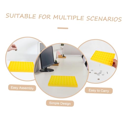 Caja organizadora amarilla para monedas miniatura 7