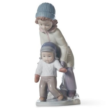 Scatola originale Lladro che mostra evidente sofferenza dallo stoccaggio