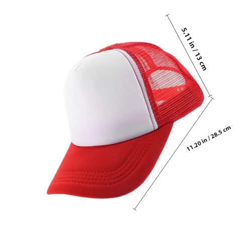 Casquettes de baseball pour transfert thermique légères en résille Kisangel