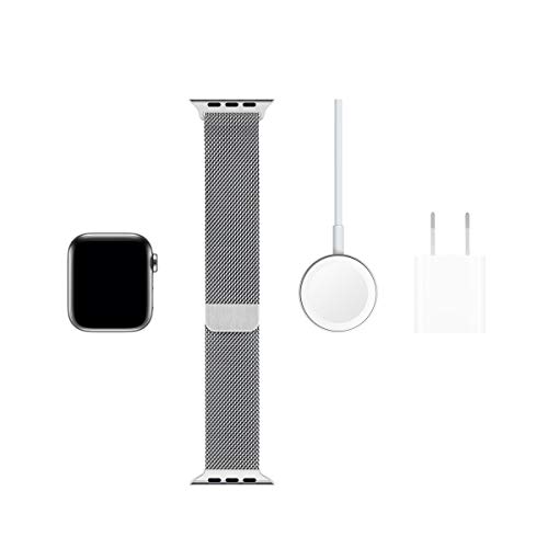 Image of Apple Watch Series 5 (GPS + Cellular, 40mm) - ​Stainless Steel Case with ​Milanese Loop