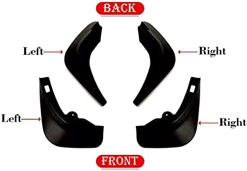 Auto Addict Car Mud Flaps Splash Guards (O.E Type Custom,4 pcs) for Toyota Urban Cruiser