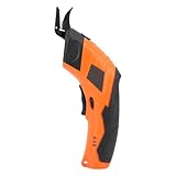 Elektrische Schere, Elektrische Stoffschere mit Stahlklinge, 10.000 U/min, Multifunktionaler Wiederaufladbarer Kartonschneider für Heimstoffschneiden, Nähen, Basteln