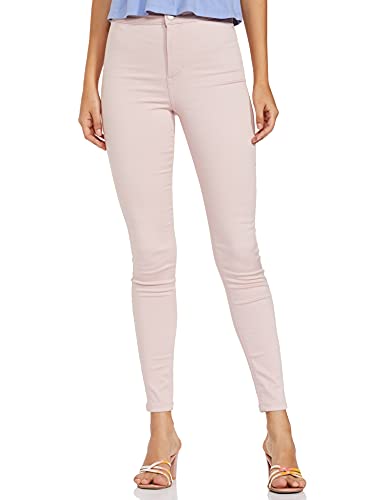 Image of Marks & Spencer Womens Solid High Rise Skinny Fit Trouser