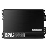 AudioControl EPICFOUR Epic Series 800 Watt Compact 4-Channel Car Audio Amplifier 200x4 @ 2 Ohms, Class D, High Pass Filter, High-Level Input, Smart Auto Protection