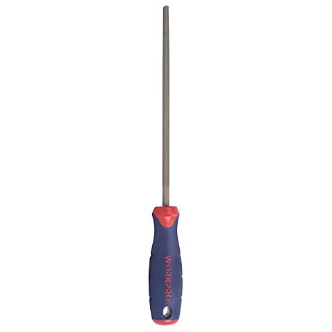 WORKPRO 8-Inch Round File with Grip Cover