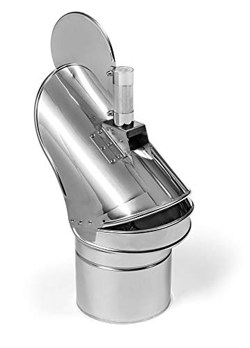 STERR Schornsteinabdeckung Edelstahl mit Außenlager Kaminhaube 180 mm Kaminabdeckung - CWL180