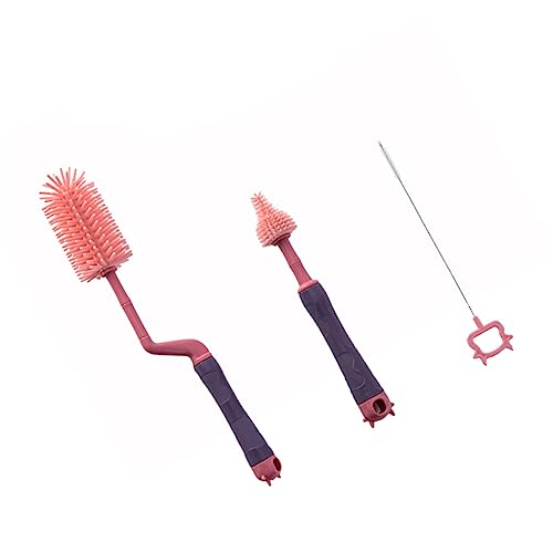 SUPVOX Biberones de Rosa para Limpieza Tetinas y Mango Resistente Altas