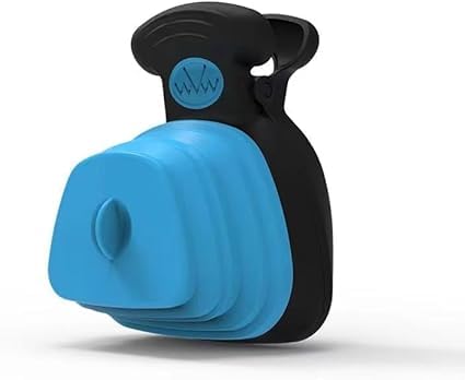 Genérico Recogedor Plegable para Mascotas con Bolsa Incluida, Color Azul
