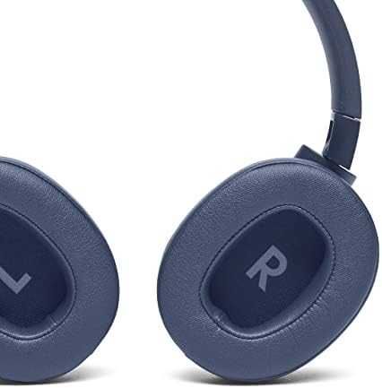 JBL Tune 760NC przewodowe i bezprzewodowe słuchawki nauszne z wbudowanym mikrofonem, aktywną redukcją szumów i sterowaniem bez użycia rąk, w kolorze niebieskim