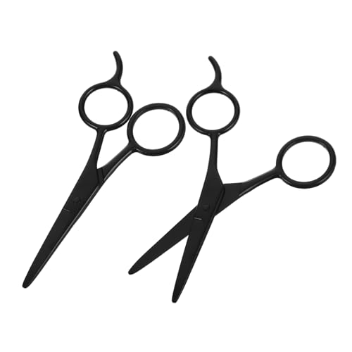FRCOLOR 2pezzi Forbici Per Del Viso Acciaio Inossidabile Set Di Forbici Per Modellare Barba e Rifinire Sopracciglia Strumento Di Precisione Per Uomini e Donne Design Elegante e Leggero
