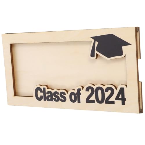 HAPINARY Diy Graduation Cash Container Wooden Wallet Money Cash Container Graduation Card Holder for Graduate