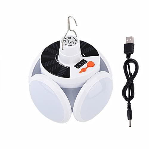 Lampe de camping solaire LED rechargeable lanterne d'urgence et recherche nomade