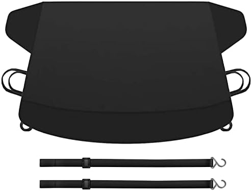 Sunny color Extra Large Windproof Car Windshield Cover Upgraded Best for Ice, Frost & Snow Removal Windshield Snow Cover for All Weather (Large, 71x47 Inches)…
