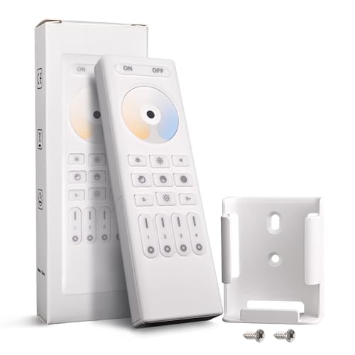 TUNICHX CCT Dual White RC02RF RF Remote 2.4G 4-Zone Touch RF Remote for CCT Controller 5050SMD FCOB COB CCT Work with WB5 LM052 LM053 C02W C02Z C02RF etc