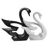 Centre de table en porcelaine en forme de cygne - présente un savoir-faire et des détails raffinés, garantissant praticité et popularité, figurine de cygnes