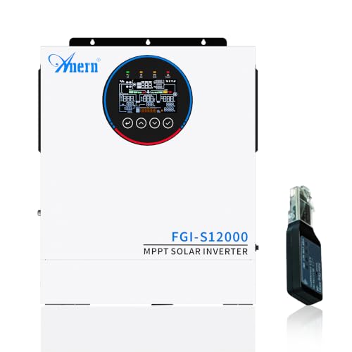 Image of Anern 12KW Solar Hybrid Inverter with WiFi All in One, 48V DC to 220V AC