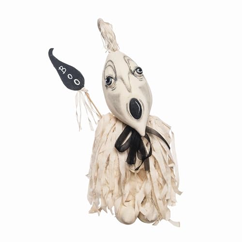 GALLERIE II Fabian Phantom Ghost Joe Spencer Gathered Traditions Soft Folk Art Collectible Figurine Fall Autumn Harvest Halloween Spooky Scary Figurine Home Living Room End Table Indoor Decor