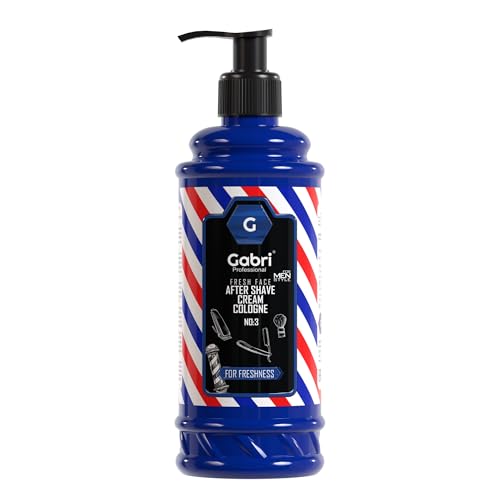 Gabri Professional No:3 For Freshness After Shave Cream Cologne Balm 400 ml - Loción Para Hombres - Frescura Facial Hidratante y Refrescante