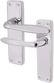 EAI Victorian Lever Latch Handle for Internal Doors Polished Chrome 155 x 41mm