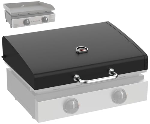 Upgrade Griddle Lid for Blackstone Omnivore 1666 22 Inch Tabletop Griddle(2024 Model) Grill Hard Cover w/Handle & Thermometer for Blackstone Hinged Lid 22 Omnivore Parts 1813 2304 2205 Flattop Cover