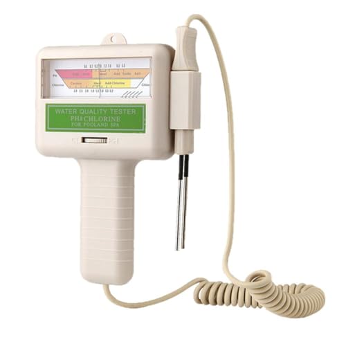 PH und Chlor Wassertestgerät, Wassertester Messgerät Digital Chlormessgerät für Schwimmbad Pool Aquarium Spa