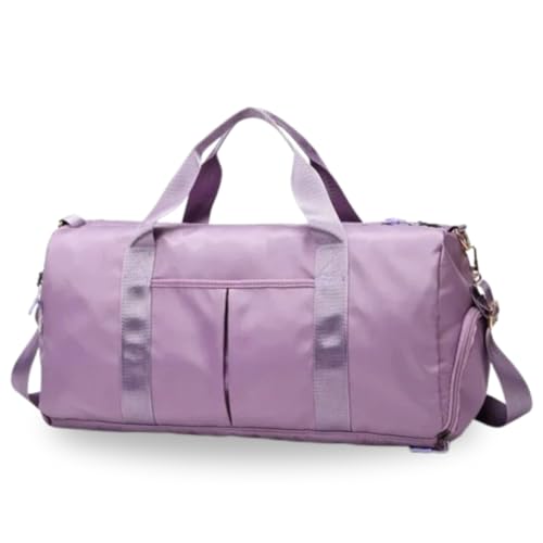 Bolsa De Academia Impermeável Alça Transversal Unissex Mala Com Divisórias Espaçosa Fitness Leve e Resistente Capacidade 30 Litros PREMIUM DUPIN (LILAS)
