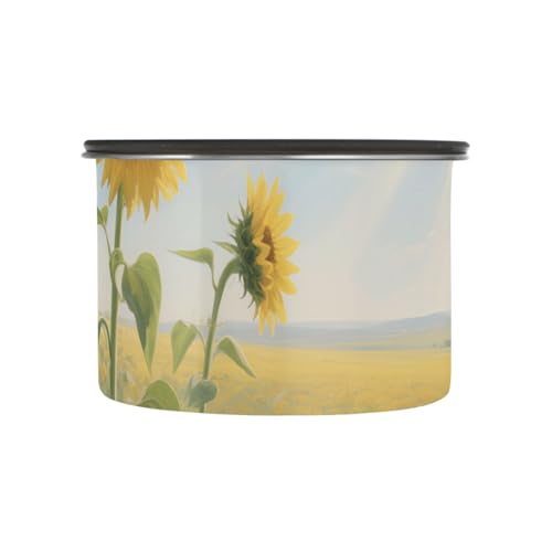 Contenedor para café acero inoxidable diseño girasol miniatura 2