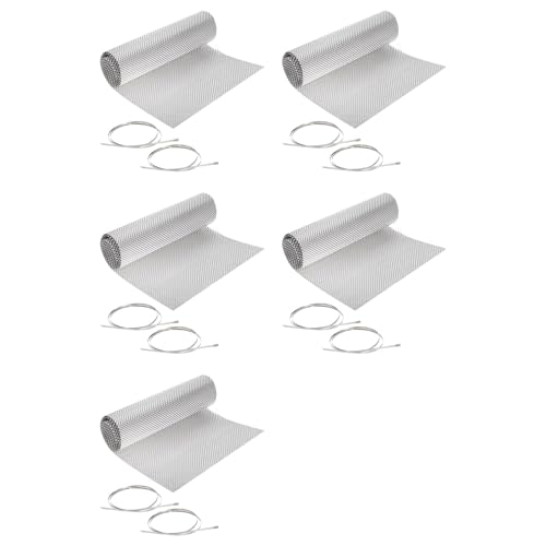Bouclier thermique d'échappement en aluminium gaufré 15x39 pouces avec attaches