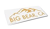 Big Bear, CA Mountains Car Decal Sticker. Waterproof! (Metallic Copper)