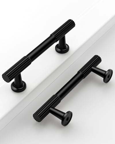 Coinkoly Matte Black Cabinet Handles Kitchen Pulls 3 Inch 10 Pack